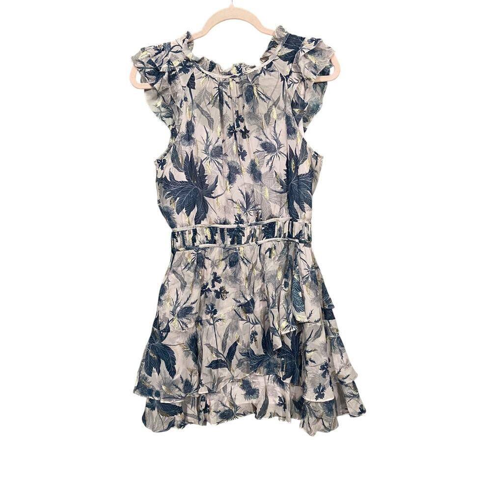 All Saints Dress Pink Blue Caylan Harris Dress Size 4